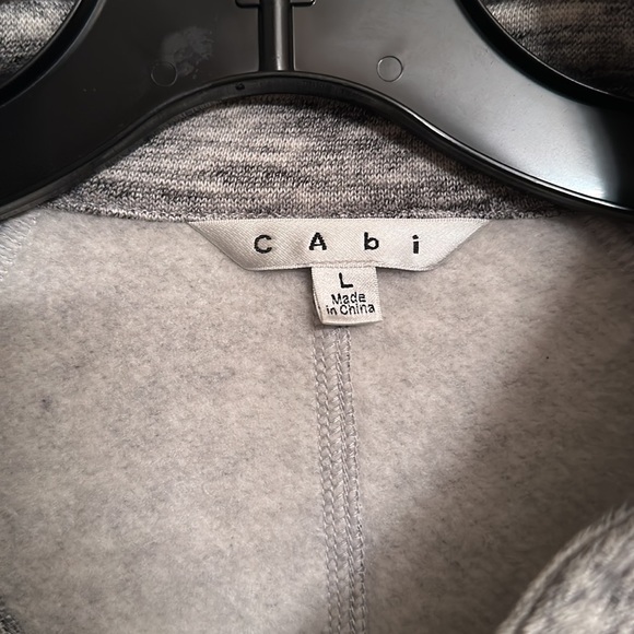 CAbi Ponte Military Button Down Grey Jacket Size Large - Picture 2 of 5